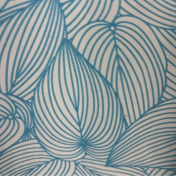 L.L. Bean Tropical Beach Nylon Blend Tunic Hooded Top Large Blue - Picture 13 of 13